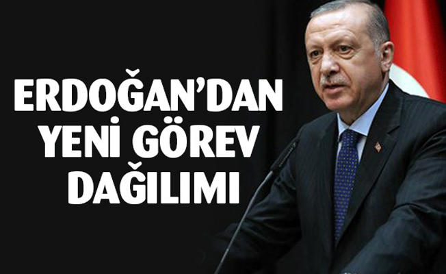 Erdoğan'dan yeni görev dağılımı!
