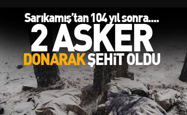 Tunceli'de 2 asker donarak şehit oldu