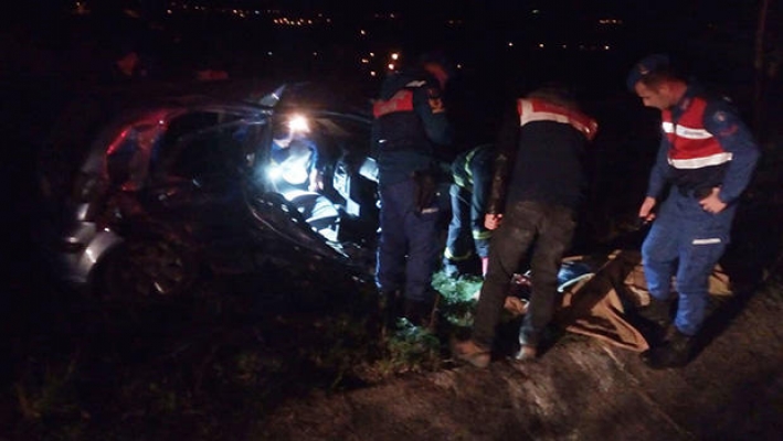 Ölüm yolu'nda feci kaza