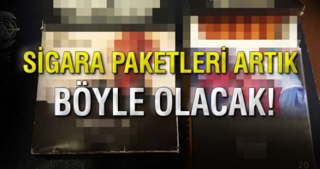 Yeni sigara paketleri böyle olacak