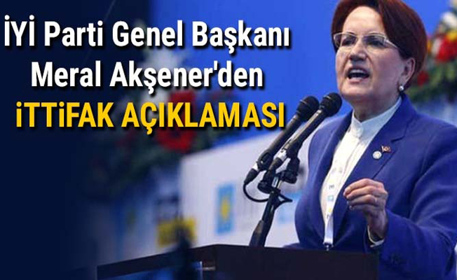 Akşener:İttifak ile ilgili bir görüşmem yok