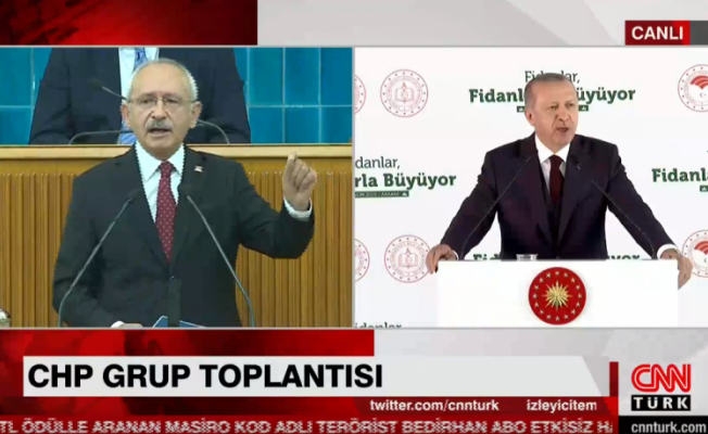 CNN Kılıçdaroğlu'nun konuşmasını kesip Erdoğan'ı yayına verdi