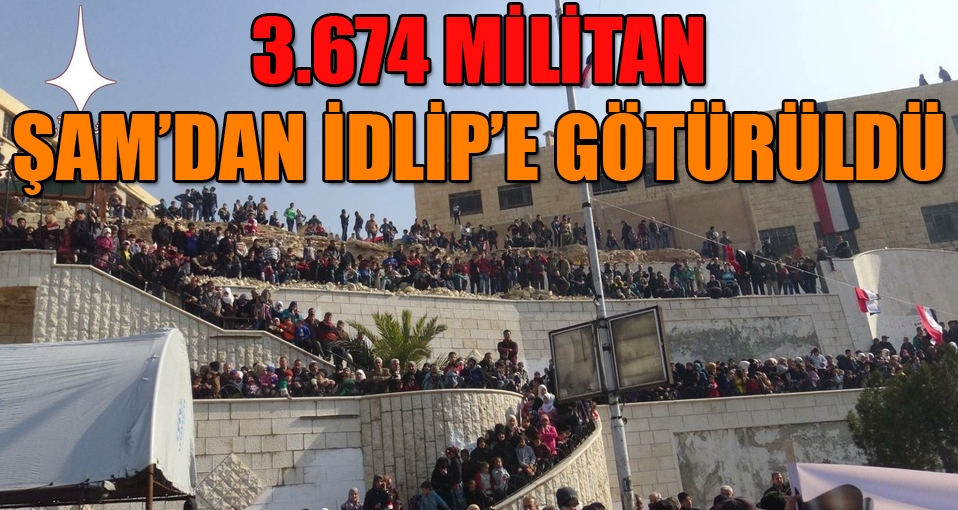 Rus Genelkurmayı: 3.674 militan Şam'dan İdlib'e götürüldü
