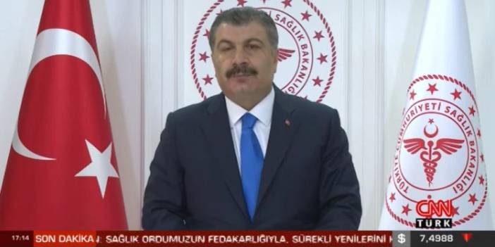 Fahrettin Koca�nın canlı yayınında esrarengiz tehdit şok etti