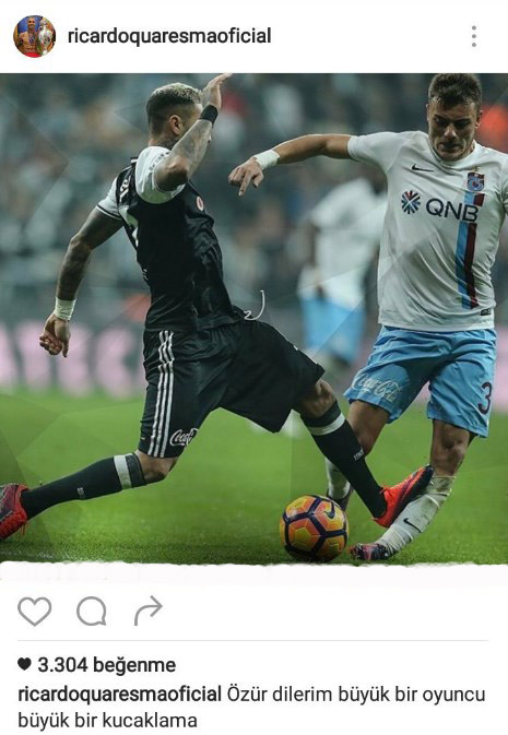 Quaresma özür diledi