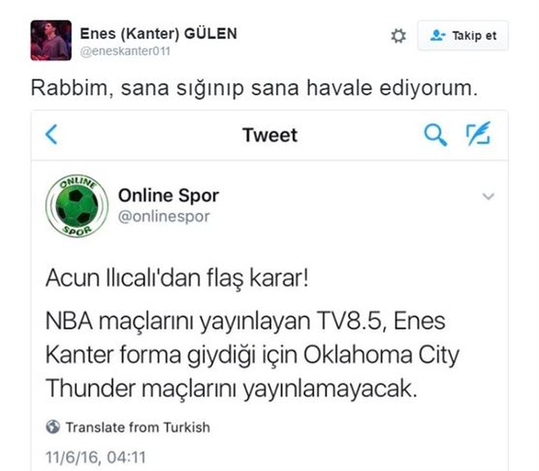 Acun Ilıcalı'dan Enes Kanter'e veto