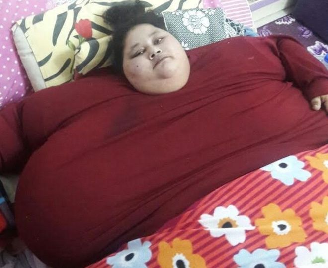 500 kiloluk Eman Ahmed Hindistan'a gidiyor