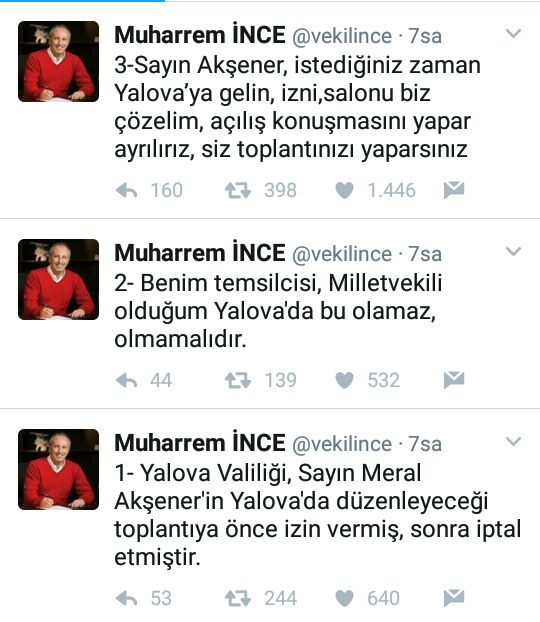 CHP'li Muharrem İnce'den Akşener'e anlamlı davet