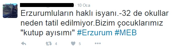 Erzurum'luların isyanı: Bizim çocuklar kutup ayısı mı?