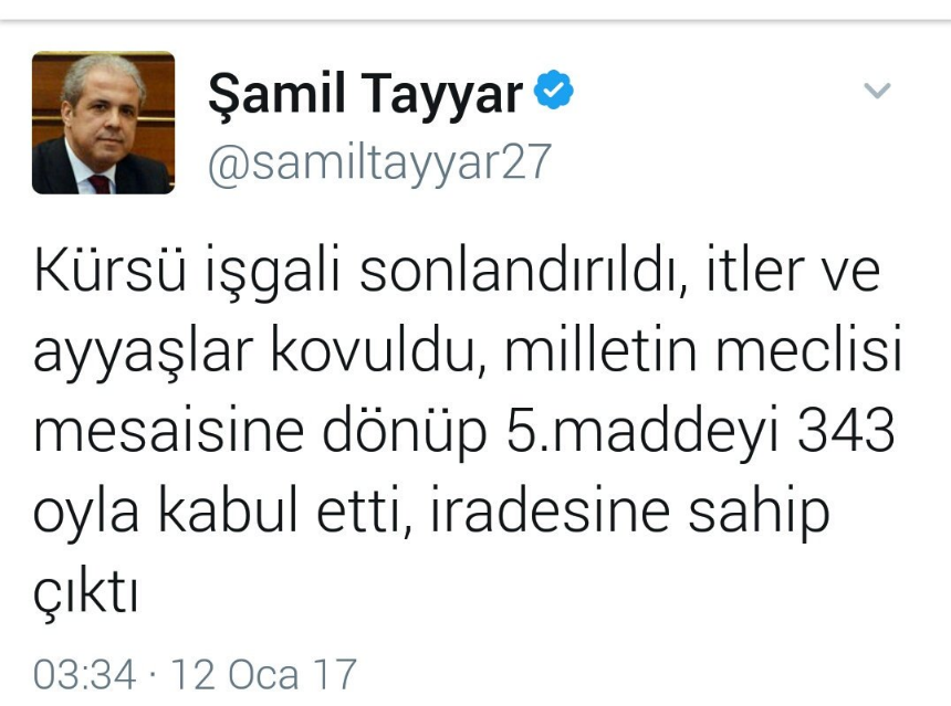 AKP'li Tayyar, CHP'lilere 'ayyaşlar ve itler' dediği mesajını sildi