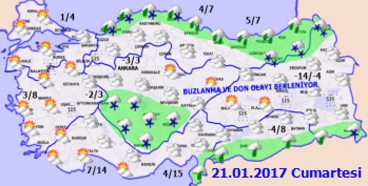 İki gün sürecek olan kar yağışı geliyor