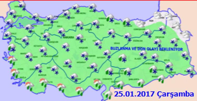 İki gün sürecek olan kar yağışı geliyor