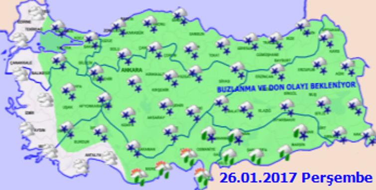 İki gün sürecek olan kar yağışı geliyor