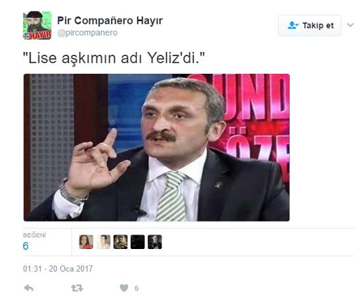 AKP'li vekil fake isimle hesap açarsa: Ah Yeliz zalım Yeliz