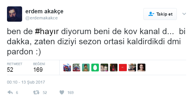 Oyuncu Erdem Akakçe: Ben de 'hayır' diyorum, beni de kov Kanal D