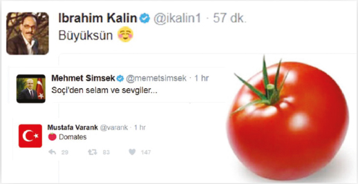 Kızaran domatesler kızarmayan suratlar