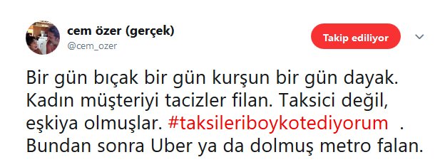 Cem Özer’den çok sert Uber mesajı… ‘Eşkıya olmuşlar’