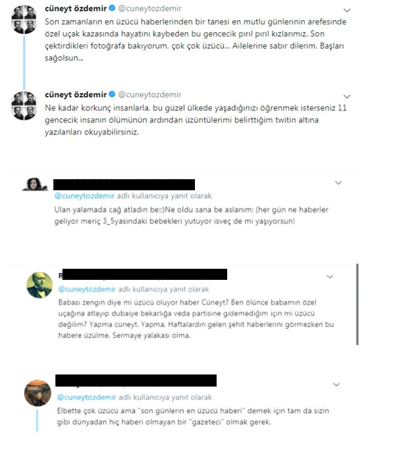 Uçak kazasına yorum yaptı... Cüneyt Özdemir’i çıldırttılar