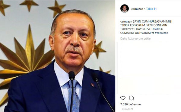 Cem Uzan&#039;dan Erdoğan&#039;a mesaj...
