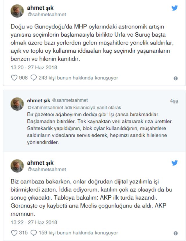 Bomba iddia... &#039;24 Haziran Seçim Sonuçları hileli&#039;