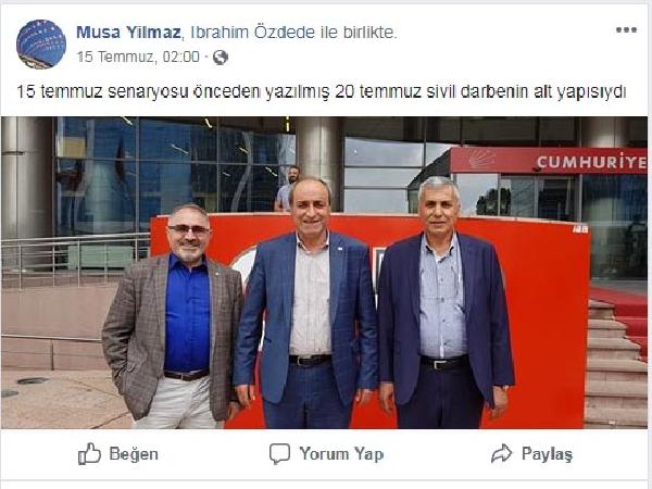 AKP şikayet etti... CHP&#039;li Başkan&#039;ın &#039;15 Temmuz&#039; paylaşımına soruşturma