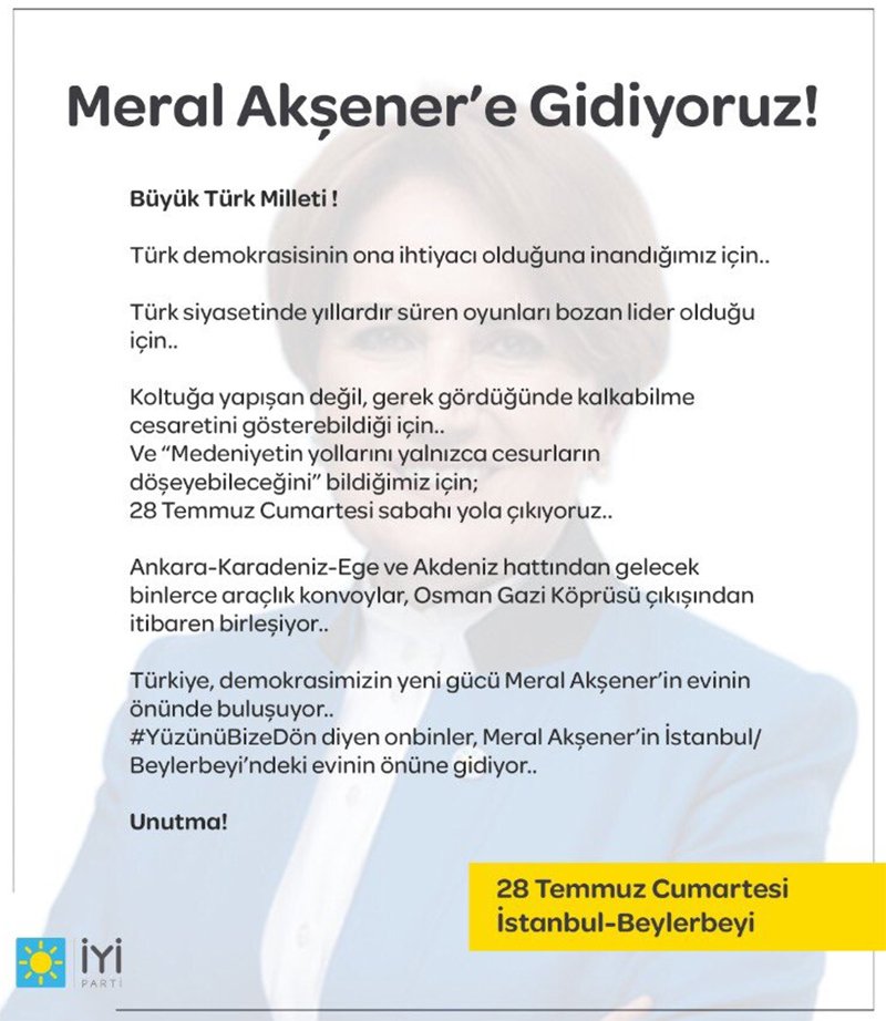 Meral Akşener&#039;e flaş çağrı...