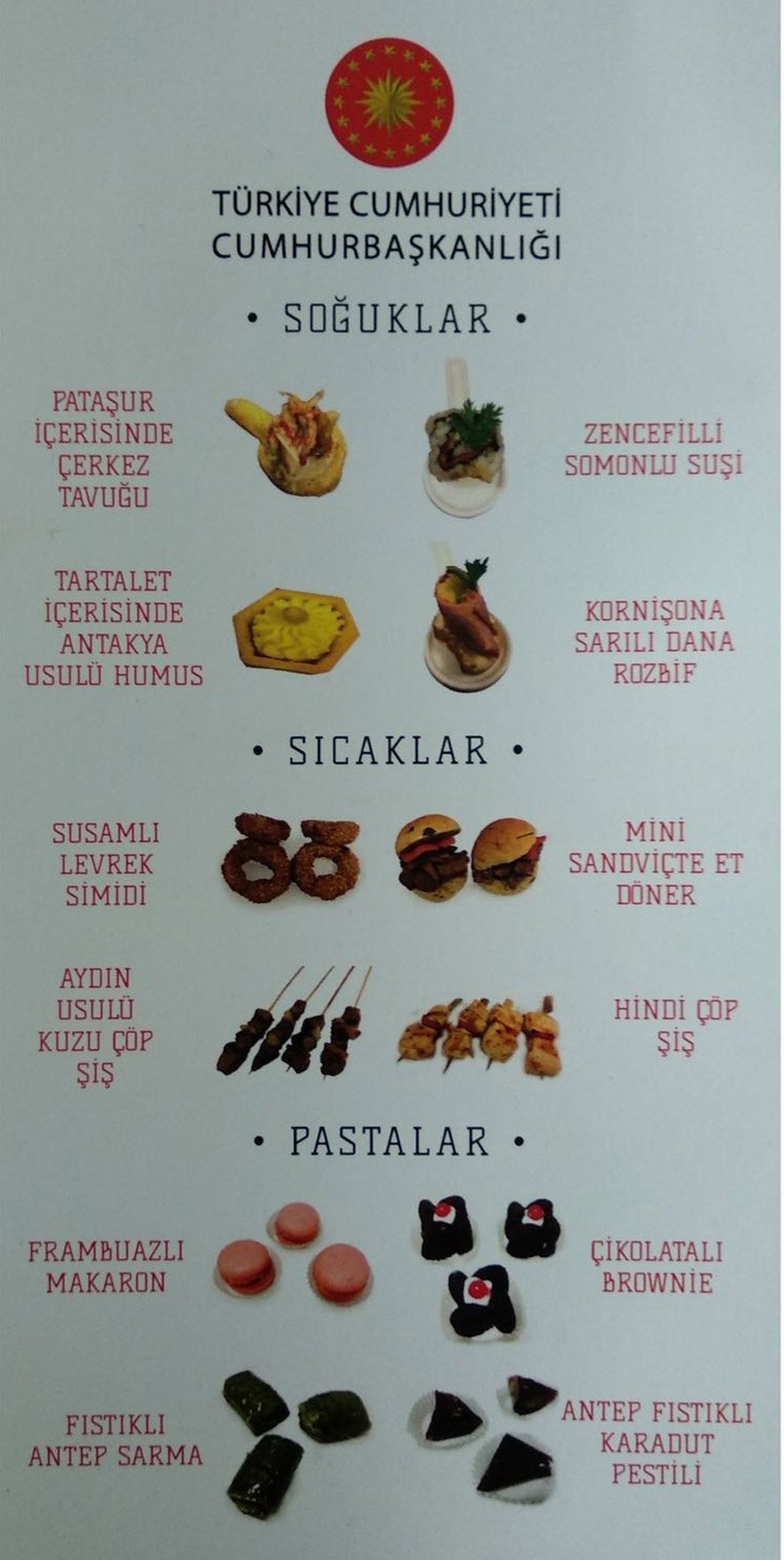 Cumhurbaşkanlığı Külliyesi'ndeki 30 Ağustos Resepsiyonu’nun menüsü ortaya çıktı