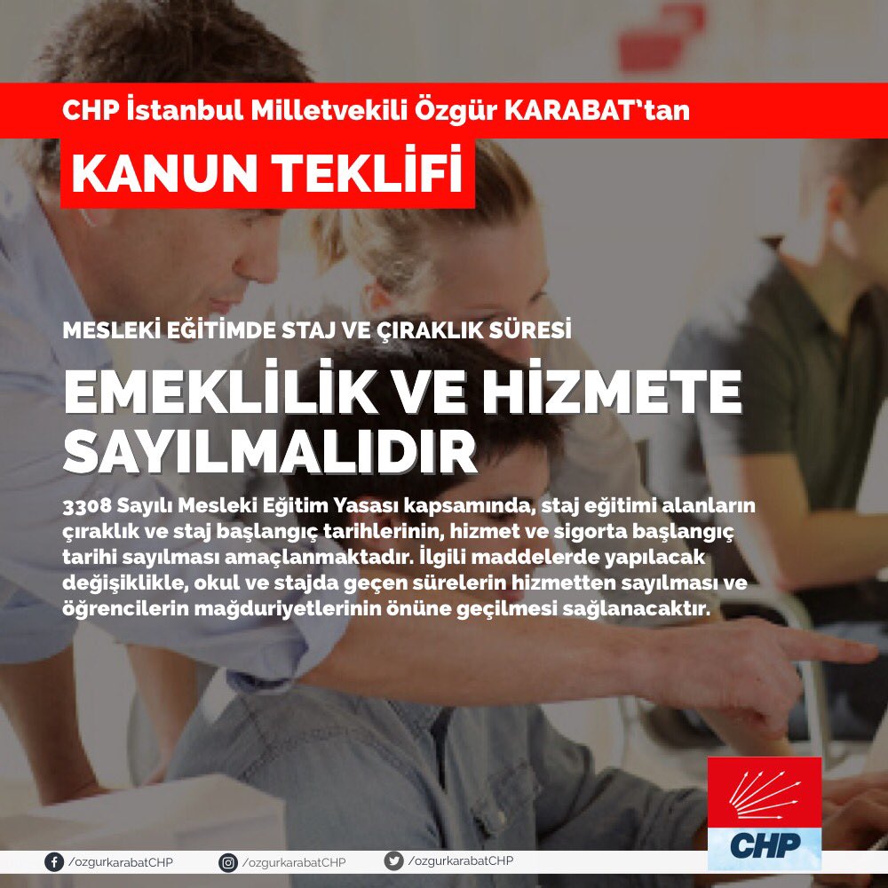 CHP&#039;den yüzbinlerce meslek lisesi öğrencisini ilgilendiren kanun teklifi