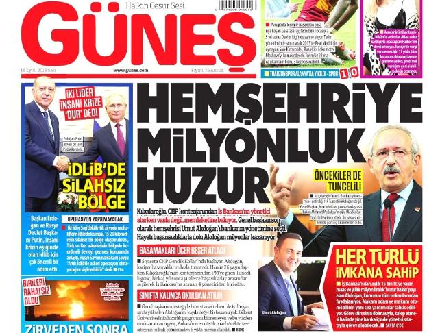 Akdoğan&#039;dan, Güneş gazetesine sert tepki: Ya aciz ya alçaklar