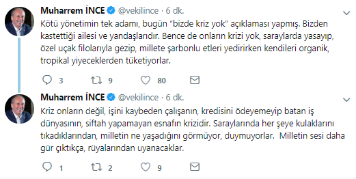 İnce: Milletin sesi daha gür çıktıkça, rüyalarından uyanacaklar