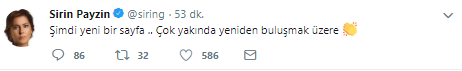 Şirin Payzın&#039;dan CNN Türk&#039;e duygusal veda