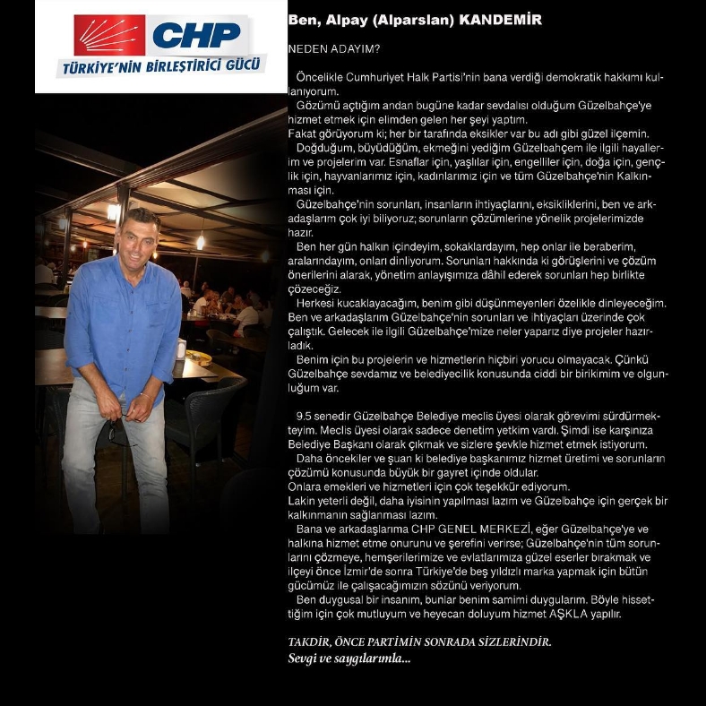 İşte CHP Güzelbahçe'de ilk aday