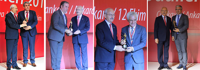 Kılıçdaroğlu&#039;ndan İzmir&#039;in 4 başkanına ödül