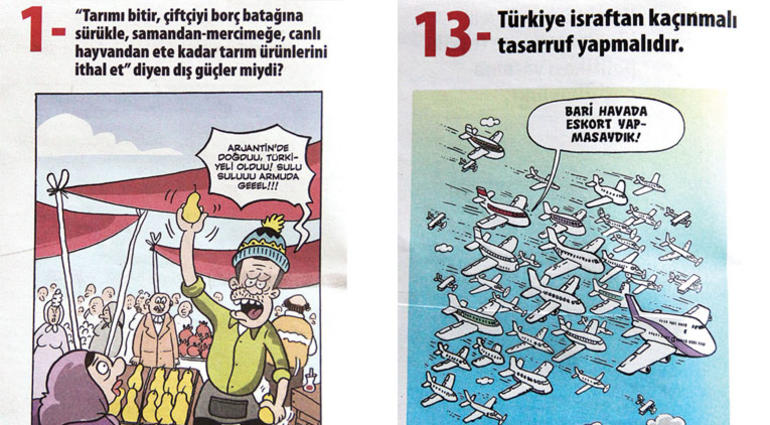 Erdoğan'a karikatürle 9 soru