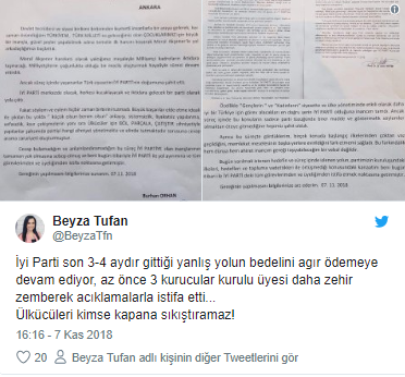 Akşener'e Saray suçlaması ve istifalar