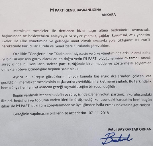 Akşener'e Saray suçlaması ve istifalar