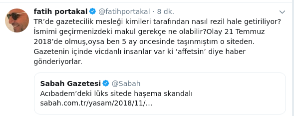 Fatih Portakal Sabah&#039;a ateş püskürdü