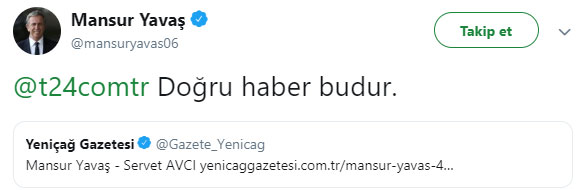 Mansur Yavaş: Doğru haber budur