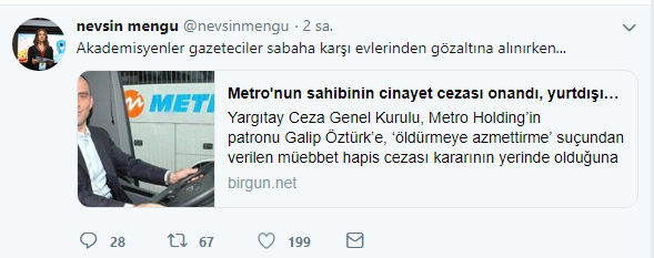 Nevşin Mengü&#039;den olay yaratan tweet