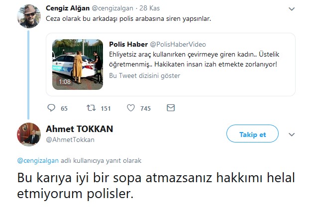 AKP&#039;li isimden polise skandal çağrı