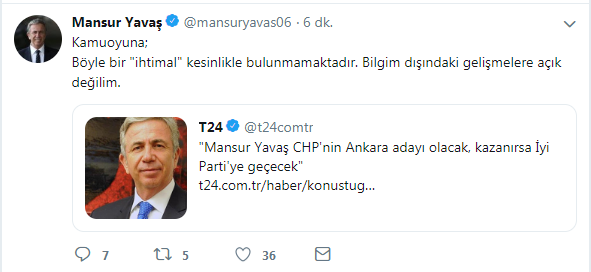 Mansur Yavaş'tan o iddiaya jet yanıt