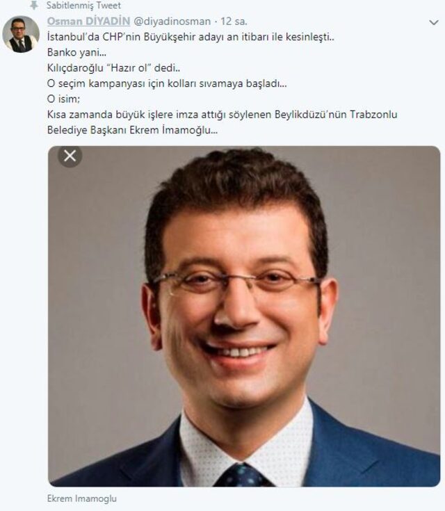 İstanbul’da CHP’nin Büyükşehir adayı an itibarı ile kesinleşti