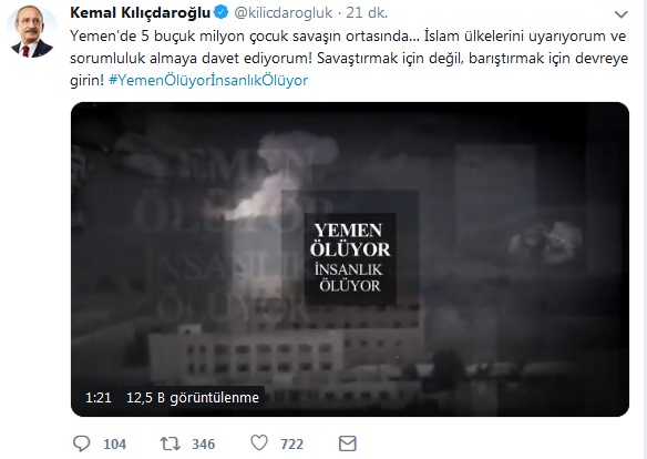 Kılıçdaroğlu&#039;ndan flaş Yemen çağrısı