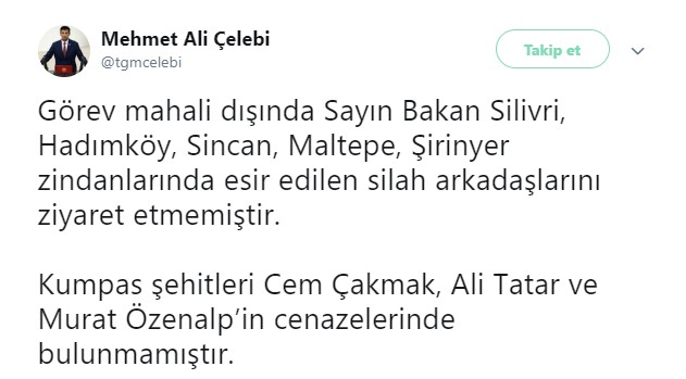 CHP'li Çelebi'den Hulusi Akar'a çok sert yanıt