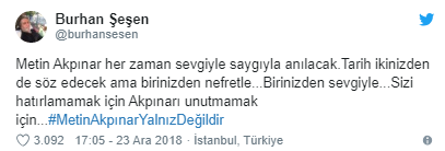 Sanatçılardan Müjdat Gezen ve Metin Akpınar soruşturmasına tepki!