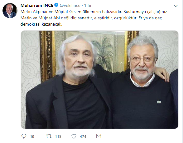İnce: Demokrasi kazanacak!