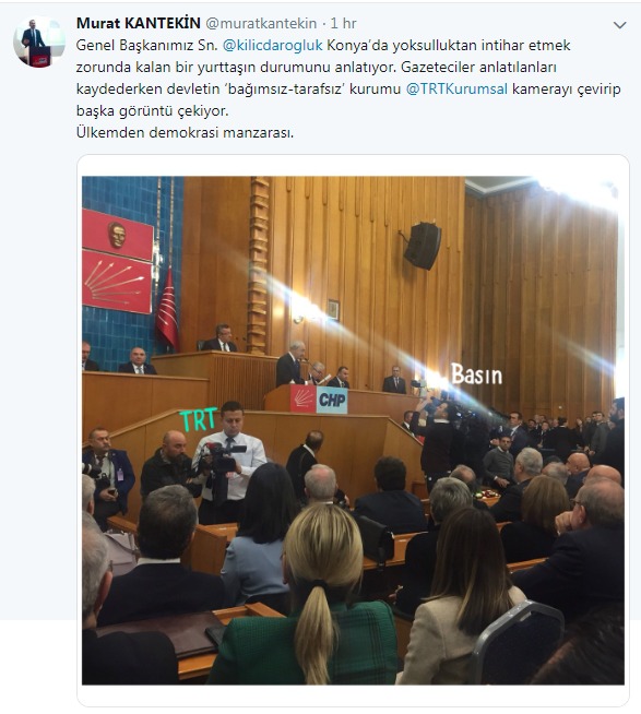 Kılıçdaroğlu konuşurken TRT muhabirinin yaptığı dikkatlerden kaçmadı!