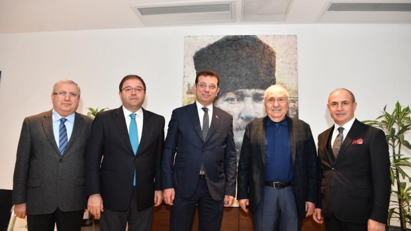 İmamoğlu'ndan Bedrettin Dalan'a ziyaret