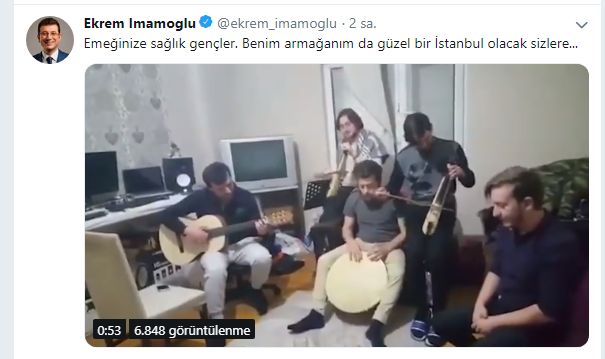 Karadenizli gençlerden Ekrem İmamoğlu'na şarkı