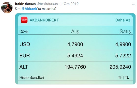 Akbank düşük kurdan dolar mı sattı?